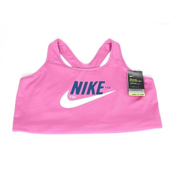 Nike Other - Nike Swoosh Plus Size Bra Women's Medium Support Pink Size 2X DB4687-665 NWT